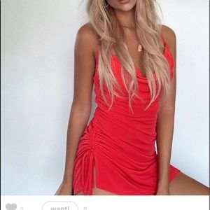 Tiger Mist Porto Red Dress Size 2 (Aus XS)